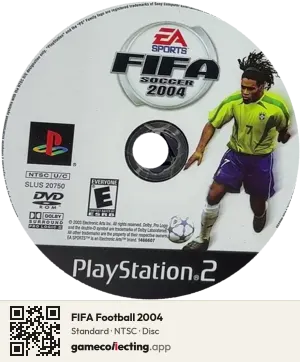 FIFA Football 2004 PlayStation 2, NTSC disc