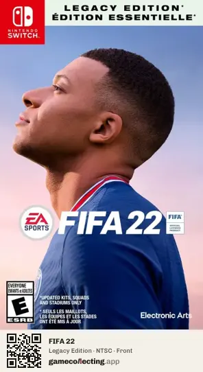 FIFA 22 Nintendo Switch, NTSC box front