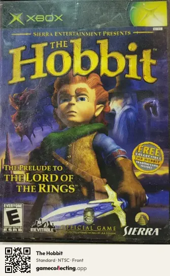 The Hobbit Xbox, NTSC box front