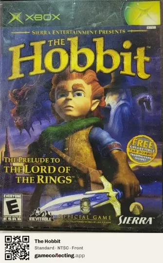 The Hobbit Xbox, NTSC box front