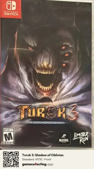 Turok 3: Shadow of Oblivion Nintendo Switch, NTSC box front