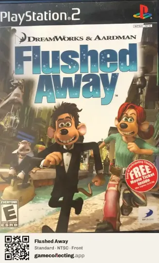 Flushed Away PlayStation 2, NTSC box front