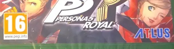 Persona 5 Royal, the PEGI square on its front