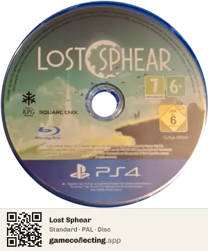 Lost Sphear PlayStation 4, PAL disc