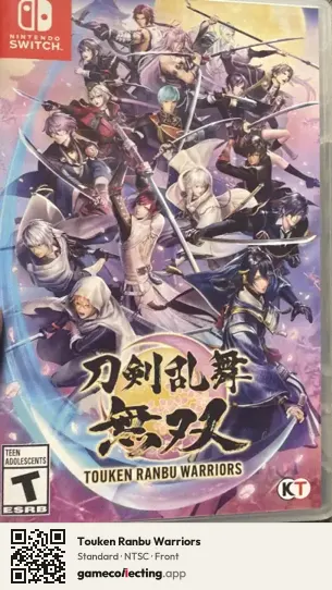 Touken Ranbu Warriors Nintendo Switch, NTSC box front