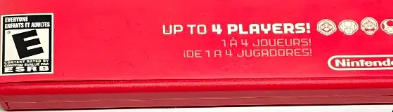 New Super Mario Bros. Wii, the ESRB box on its front