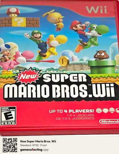New Super Mario Bros. Wii Nintendo Wii, NTSC box front
