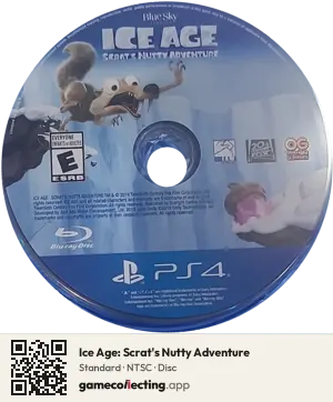 Ice Age: Scrat's Nutty Adventure PlayStation 4, NTSC disc