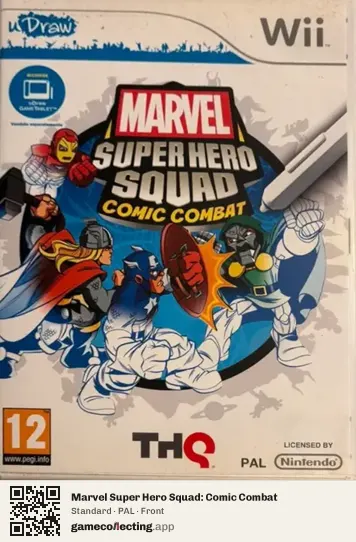 Marvel Super Hero Squad: Comic Combat Nintendo Wii, PAL box front