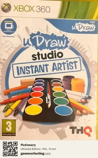 Pictionary Xbox 360, PAL box front