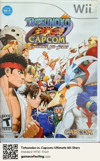 Tatsunoko vs. Capcom: Ultimate All-Stars Nintendo Wii, NTSC box front