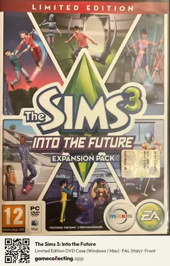 The Sims 3: Into the Future Computer, Italy box front