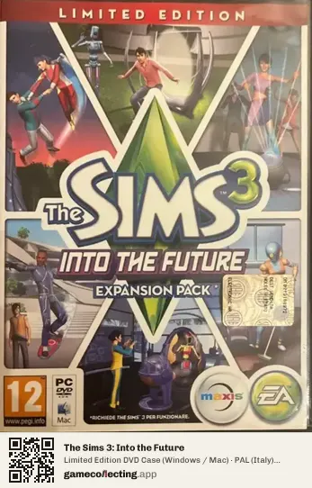 The Sims 3: Into the Future Computer, Italy box front