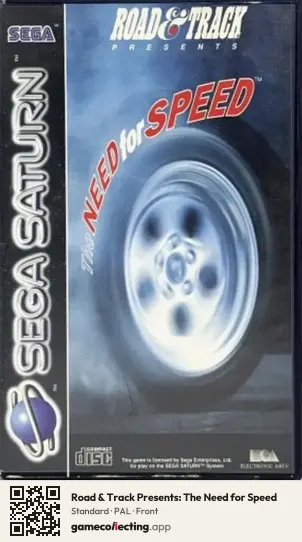 Road & Track Presents: The Need for Speed Sega Saturn, PAL box front