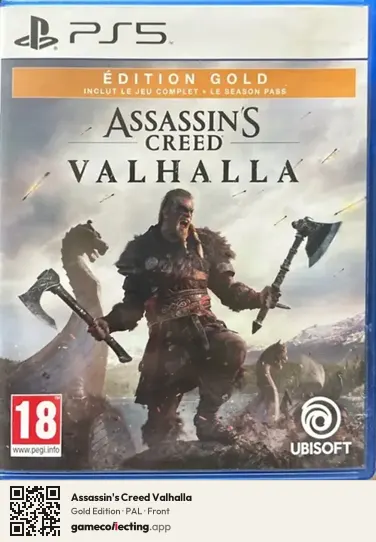 Assassin's Creed Valhalla PlayStation 5, PAL box front
