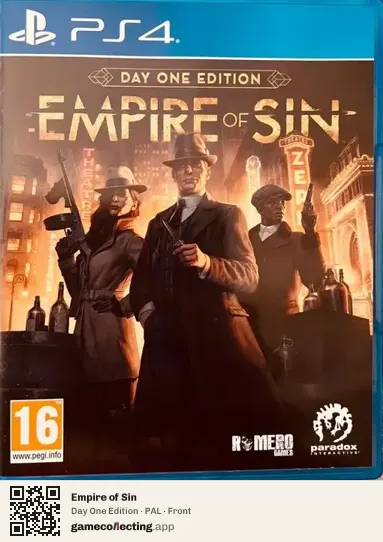 Empire of Sin PlayStation 4, PAL box front
