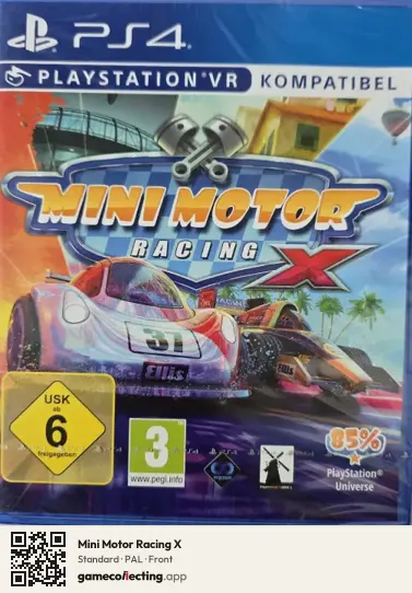 Mini Motor Racing X PlayStation 4, PAL box front
