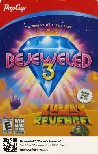 Bejeweled 3 / Zuma's Revenge! Computer, NTSC box front