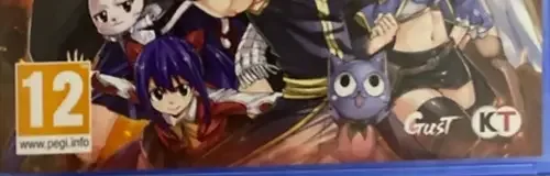 Fairy Tail, the PEGI square on its front