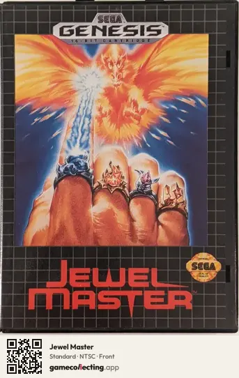 Jewel Master Sega Mega Drive / Genesis, NTSC box front