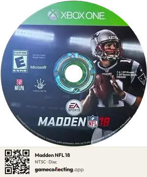 Madden NFL 18 Xbox One, NTSC disc
