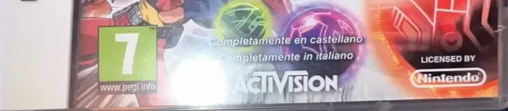 Bakugan Battle Brawlers: Battle Trainer, the PEGI square on its front