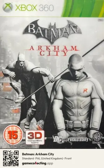 Batman: Arkham City Xbox 360, United Kingdom box front