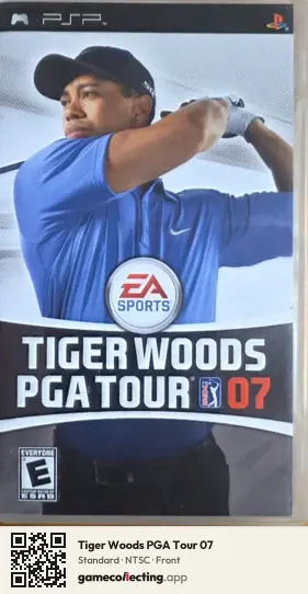 Tiger Woods PGA Tour 07 PlayStation Portable, NTSC box front