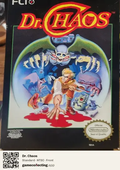 Dr. Chaos Nintendo Entertainment System, NTSC box front