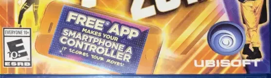 Just Dance 2017, the ESRB box on its front
