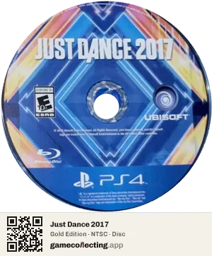 Just Dance 2017 PlayStation 4, NTSC disc