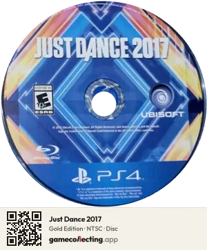 Just Dance 2017 PlayStation 4, NTSC disc