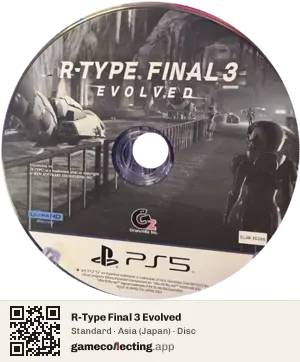 R-Type Final 3 Evolved PlayStation 5, Asia disc