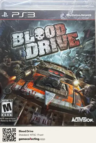 Blood Drive PlayStation 3, NTSC box front