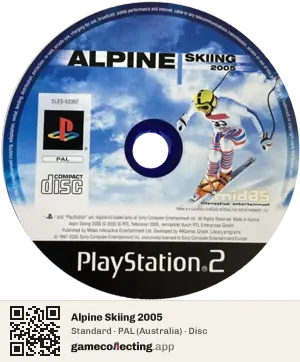 Alpine Skiing 2005 PlayStation 2, PAL disc