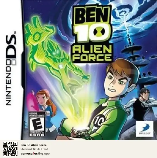 Ben 10: Alien Force Nintendo DS, NTSC box front