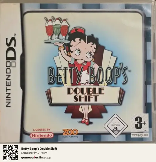 Betty Boop's Double Shift Nintendo DS, PAL box front