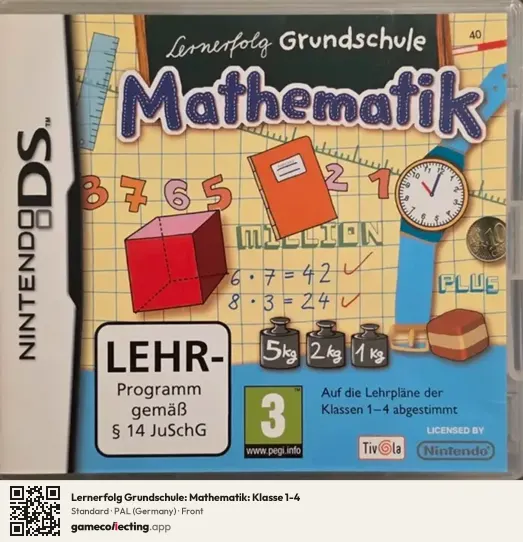 Lernerfolg Grundschule: Mathematik: Klasse 1-4 Nintendo DS, Germany box front