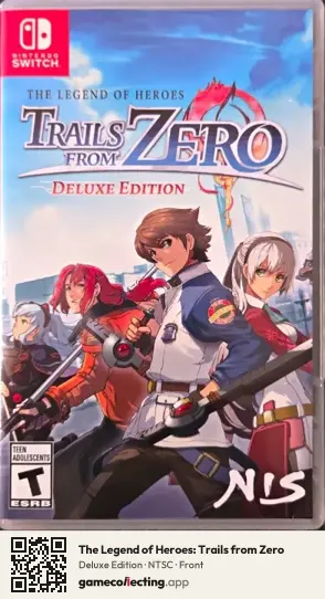 The Legend of Heroes: Trails from Zero Nintendo Switch, NTSC box front