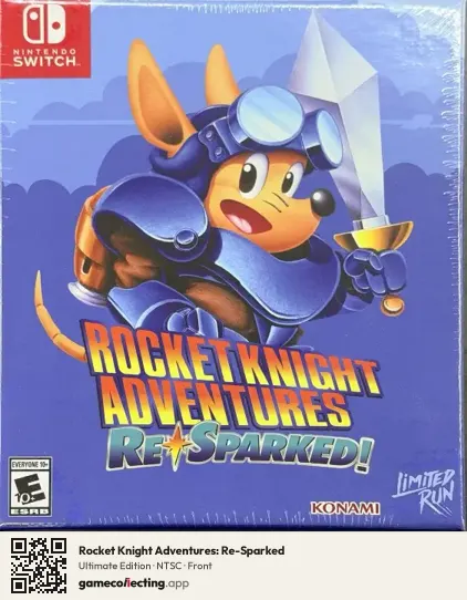 Rocket Knight Adventures: Re-Sparked Nintendo Switch, NTSC box front