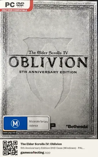 The Elder Scrolls IV: Oblivion Computer, Australia box front