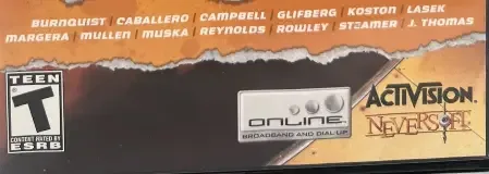 Tony Hawk's Pro Skater 4, the ESRB box on its front