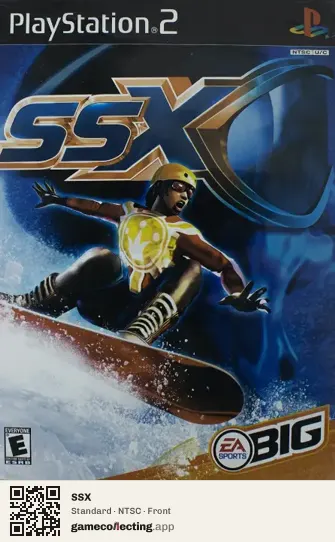 SSX PlayStation 2, NTSC box front