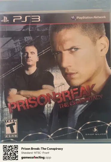 Prison Break: The Conspiracy PlayStation 3, NTSC box front