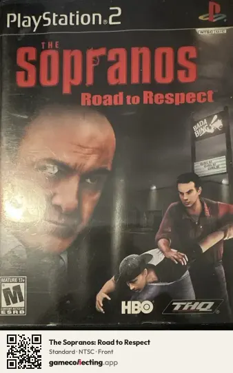 The Sopranos: Road to Respect PlayStation 2, NTSC box front