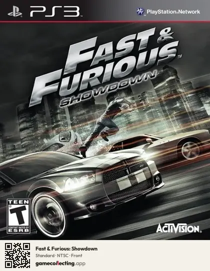 Fast & Furious: Showdown PlayStation 3, NTSC box front