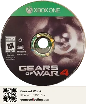 Gears of War 4 Xbox One, NTSC disc