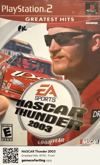 NASCAR Thunder 2003 PlayStation 2, NTSC box front