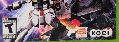 Dynasty Warriors: Gundam 2, the ESRB box on its front