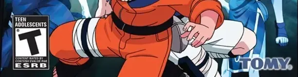 Naruto: Ninja Destiny, the ESRB box on its front